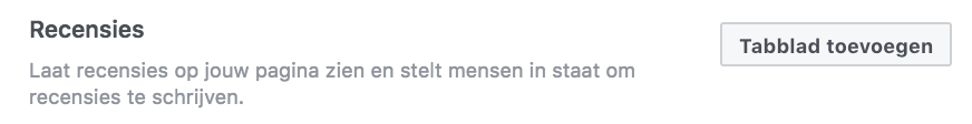 Facebook recensies verzamelen