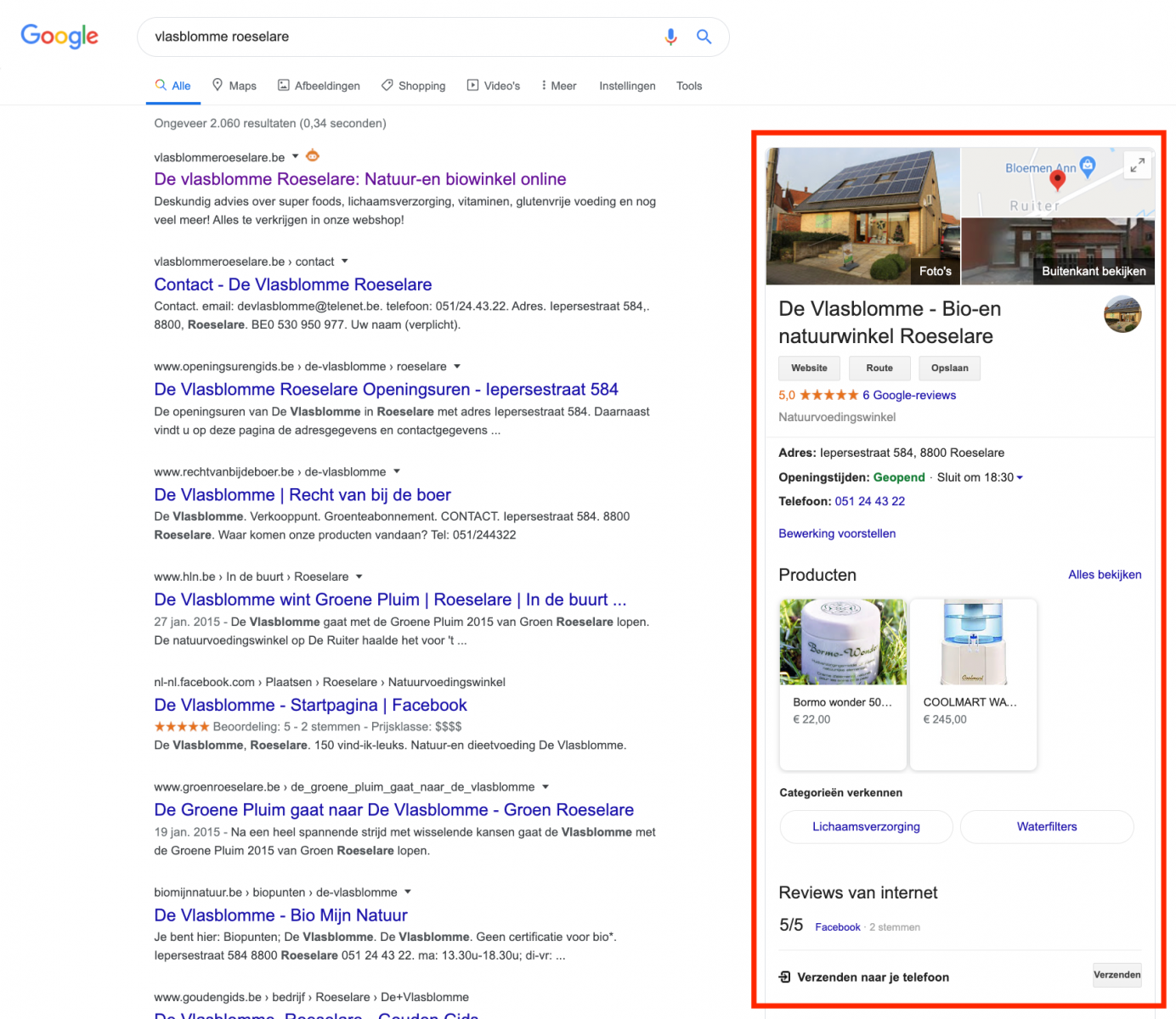 E-commerce SEO - optimaliseer Google Mijn Bedrijf